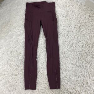 Lululemon Fast & Free 7/8 Tight II *Nulux 25" Arctic Plum